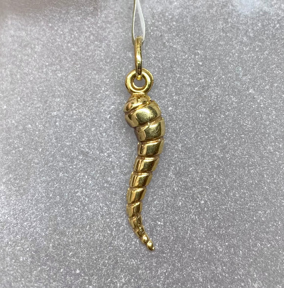 18ct Yellow Gold Horn of Plenty Pendant Charm